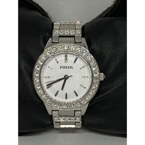 Fossil Jesse ES2362 Women Silver Stainless Steel Analog Dial Quartz Watch OP838 - Picture 3 of 12